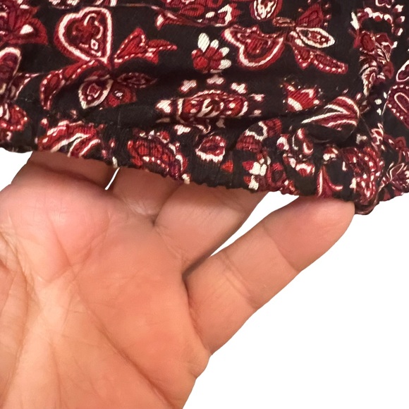 Michael Kors Women’s Scoop Neck Peasant Blouse Paisley Print Size PM - Picture 5 of 8